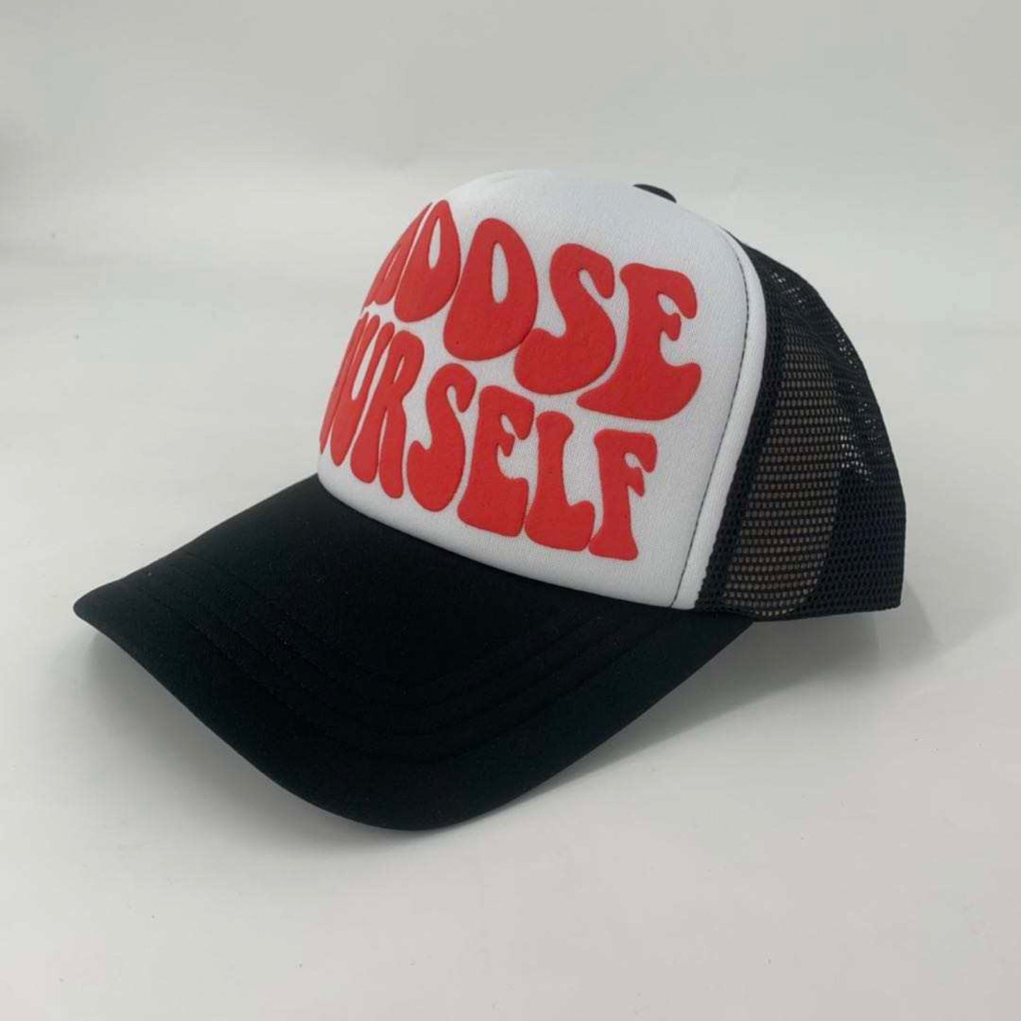 Choose Yourself Trucker Hats - Black and Red