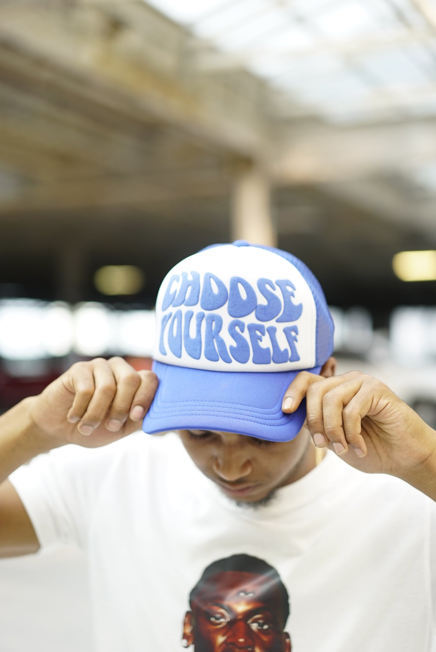 Choose Yourself Trucker Hat - Blue