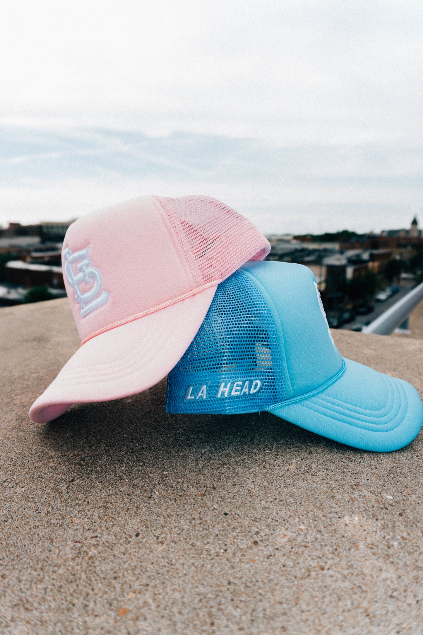 Pink STL Trucker Hat