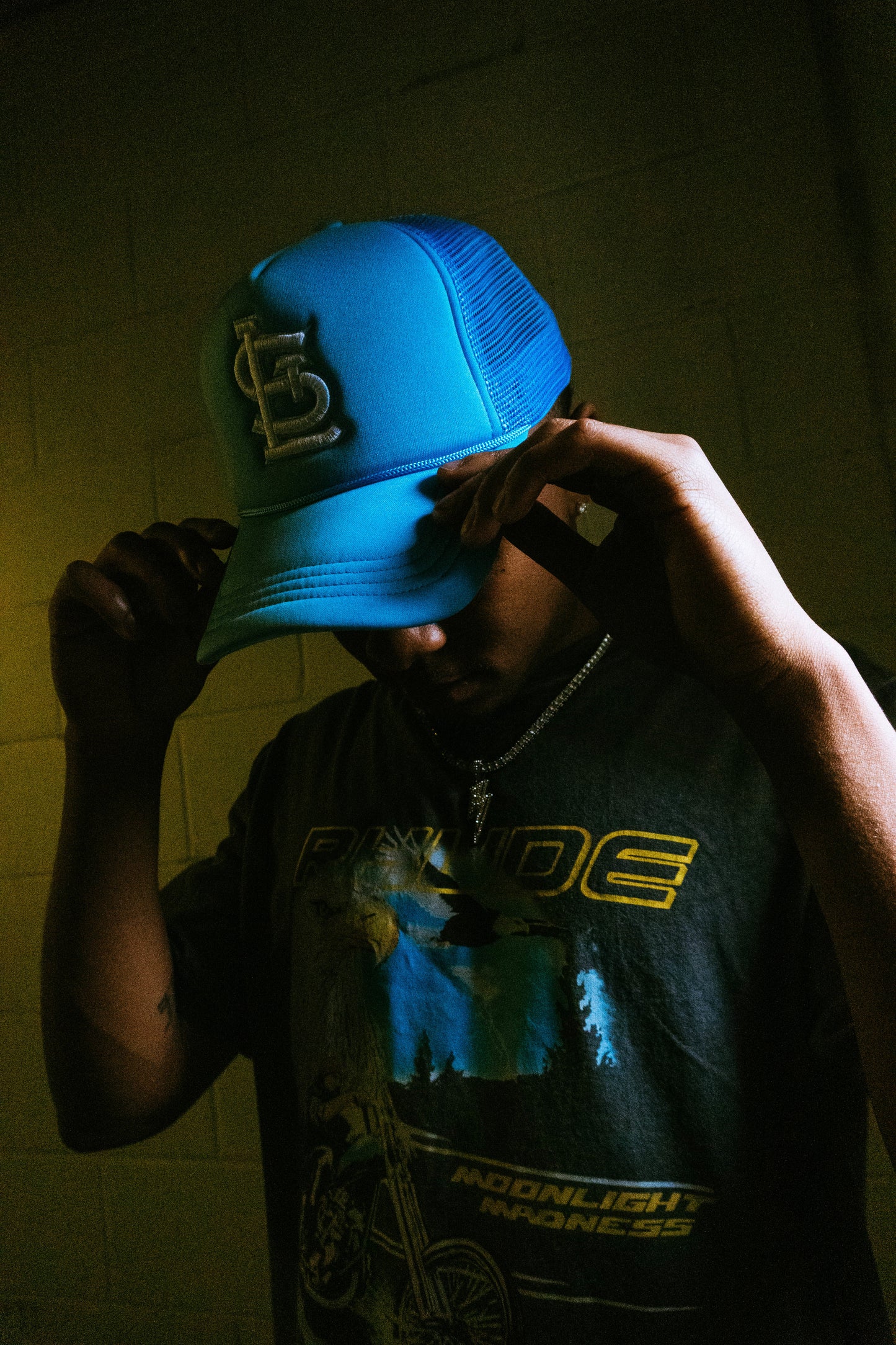 Light Blue STL Trucker hat