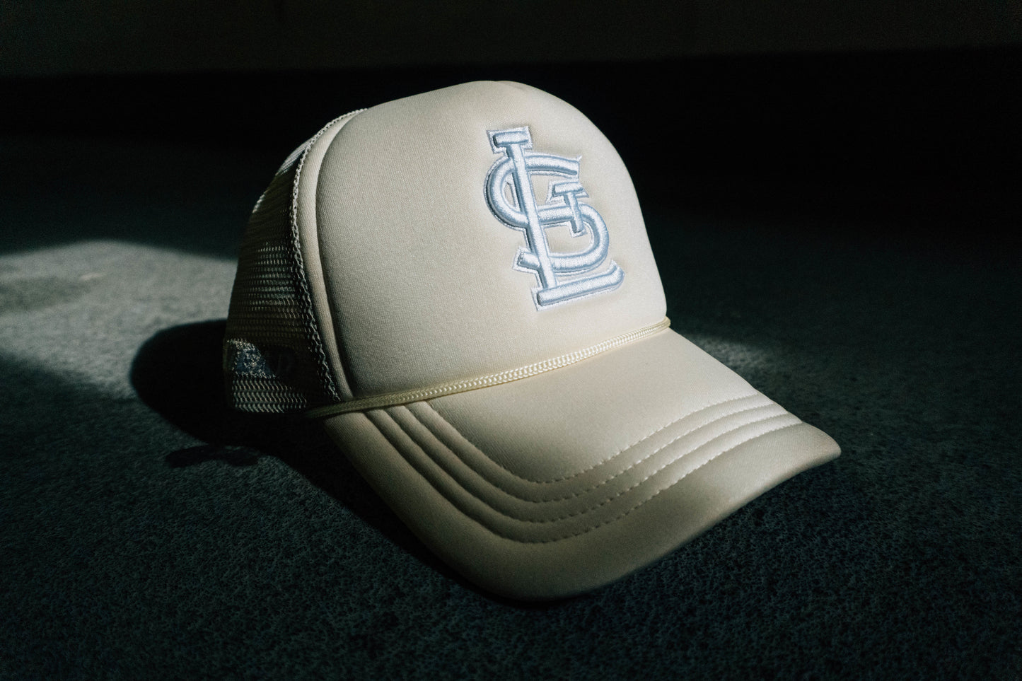 Cream STL Trucker Hat