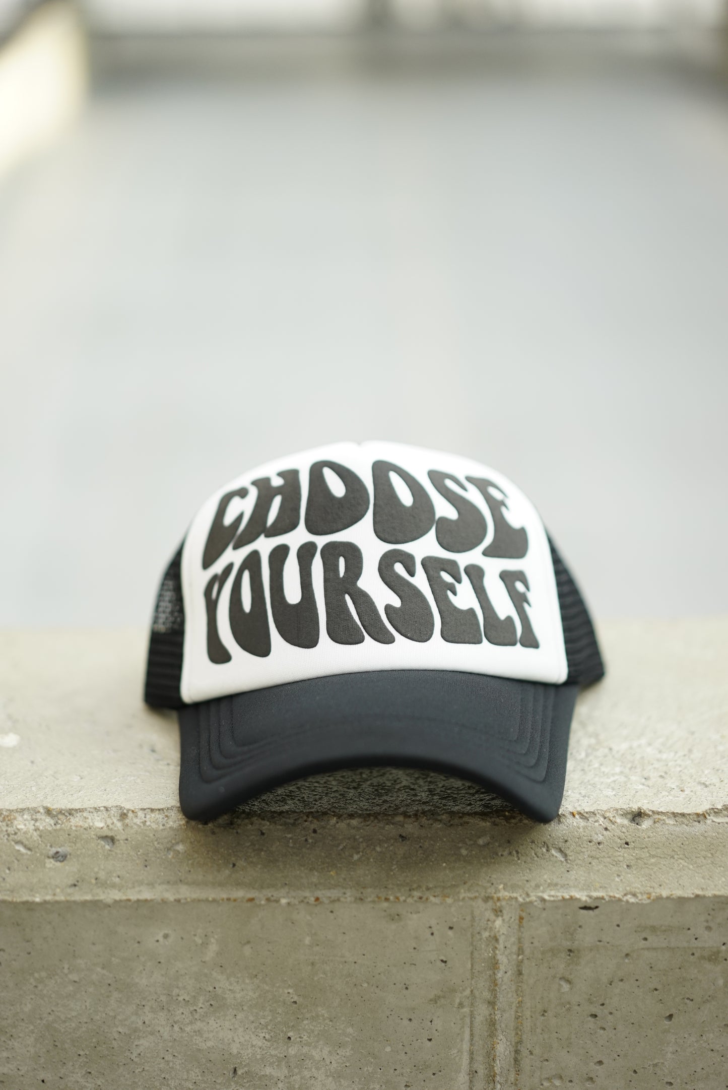 Choose Yourself Trucker Hat - Black & White