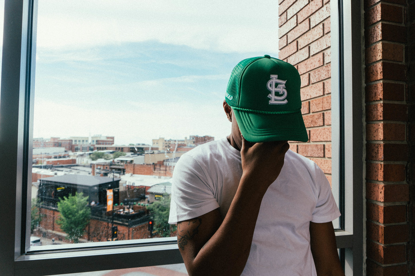 Green STL Trucker Hat