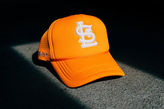 Orange STL Trucker Hat