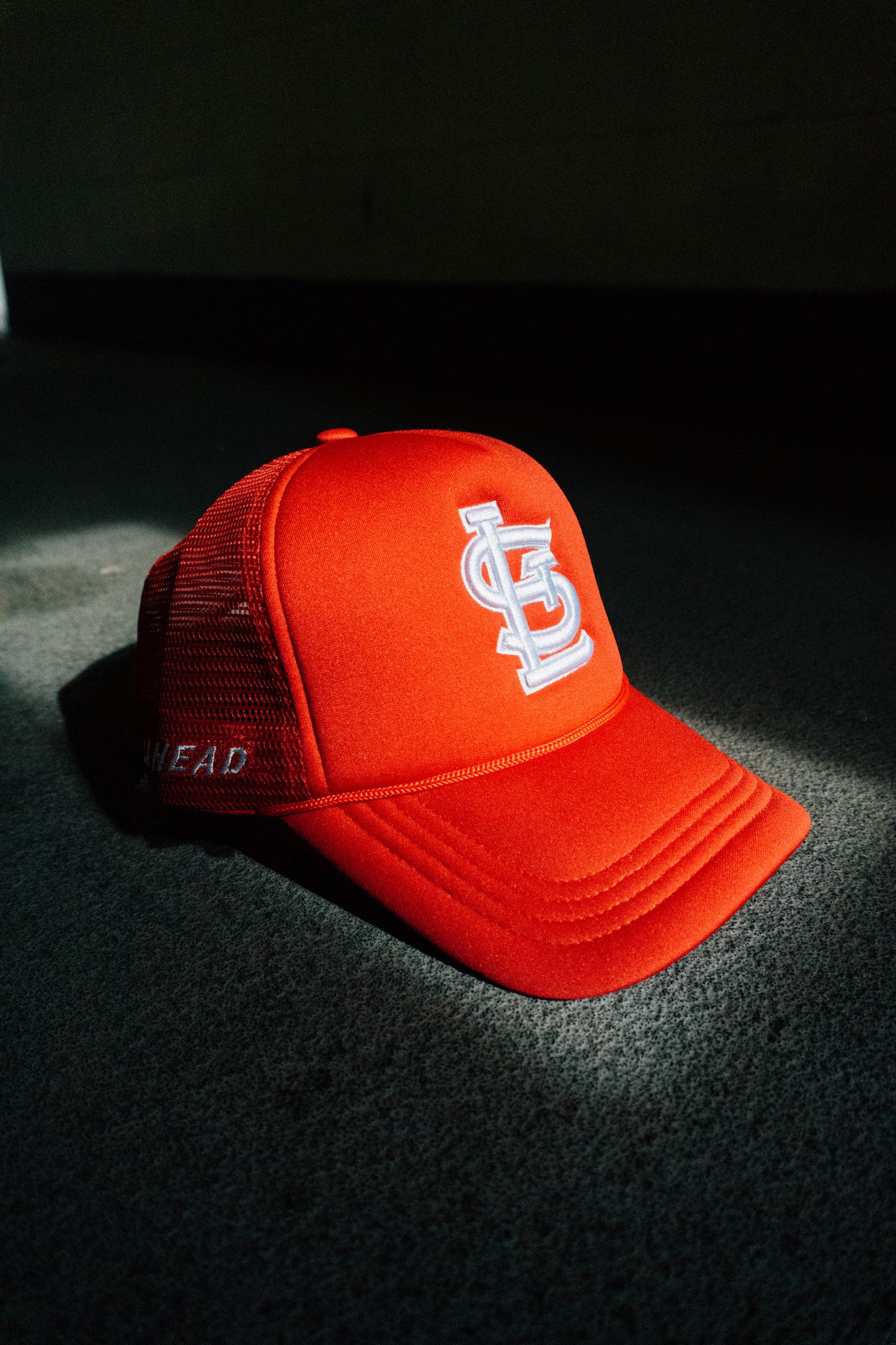 Red STL Trucker Hat