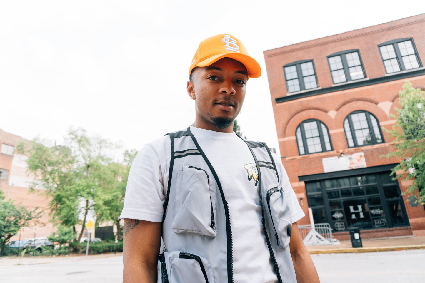 Orange STL Trucker Hat