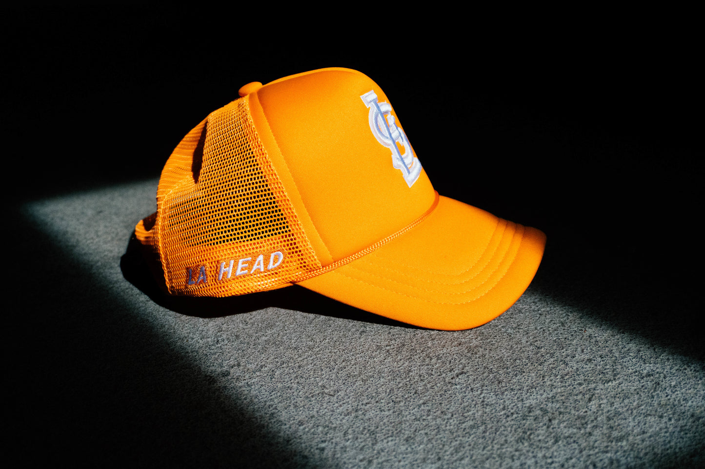 Orange STL Trucker Hat