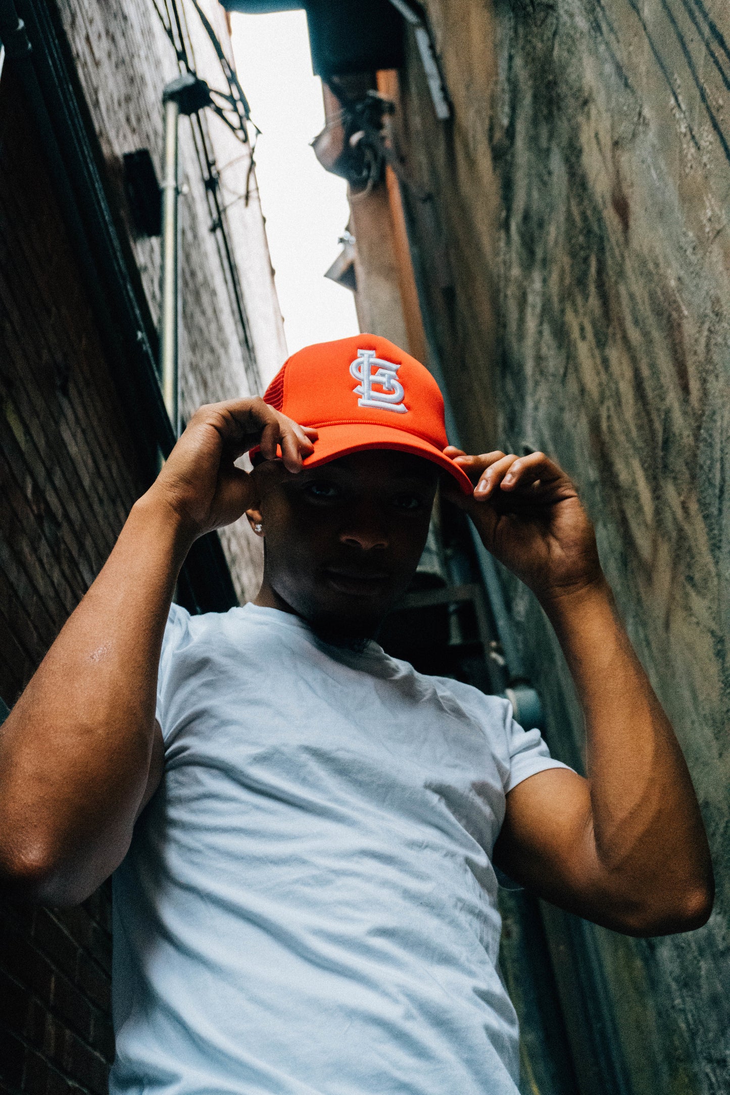 Red STL Trucker Hat